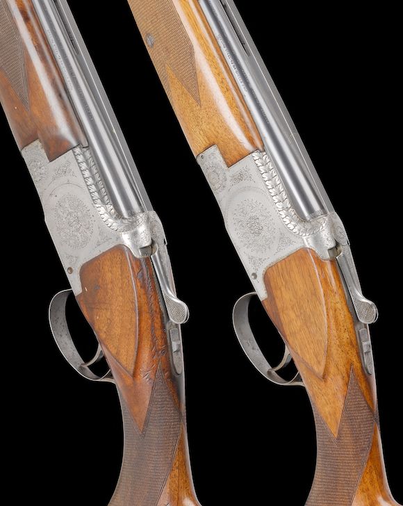 Bonhams : A composed pair of 12-bore 'B1' single-trigger over-and-under ...