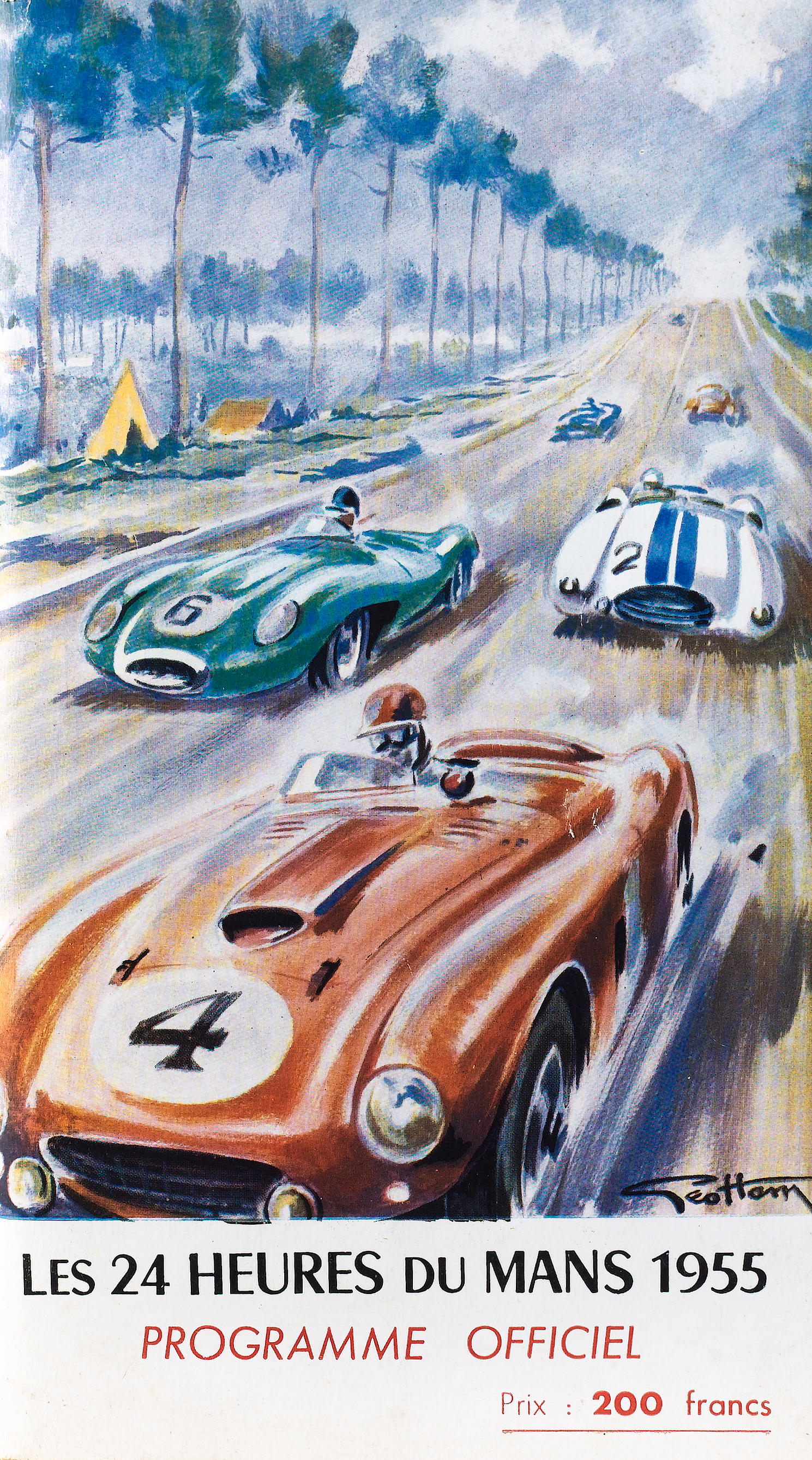 Bonhams Cars : A programme for the 1955 Le Mans 24 hour race,
