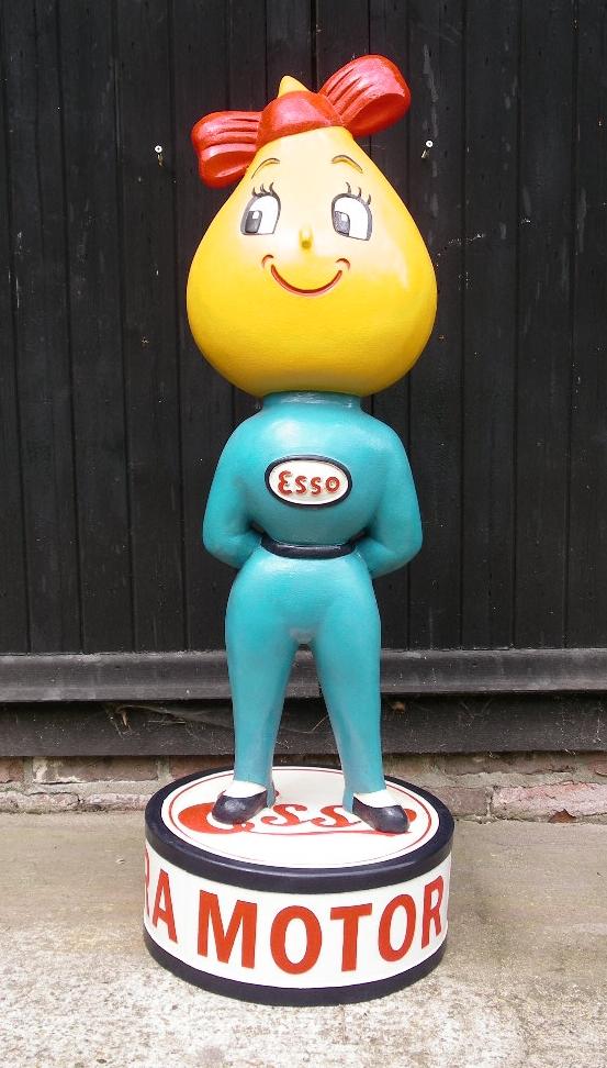 Bonhams Cars : A hand-painted Esso Girl 'Miss Drip' forecourt figure,