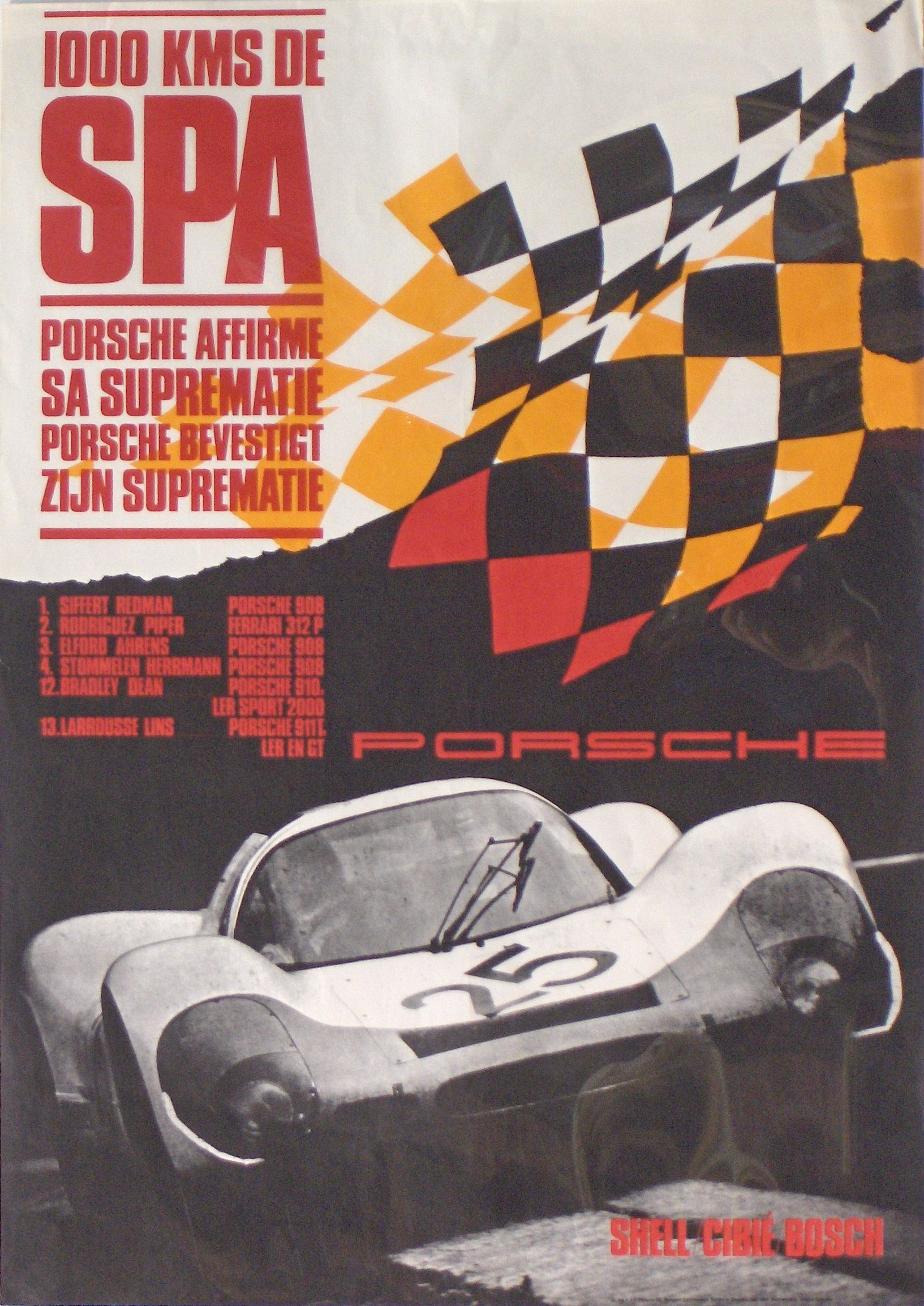 ポルシェ 1000 KM SPA'84 ポスター Porsche 956Porsche 956 (956 118