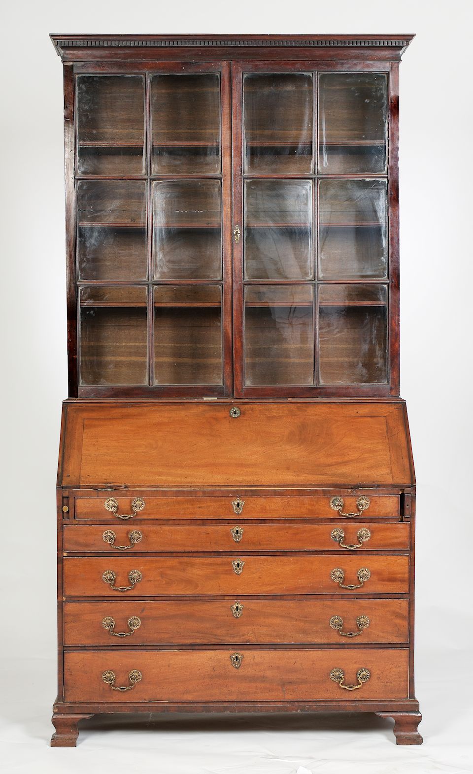 Bonhams An Edinburgh mahogany desk and bookcase circa 1760