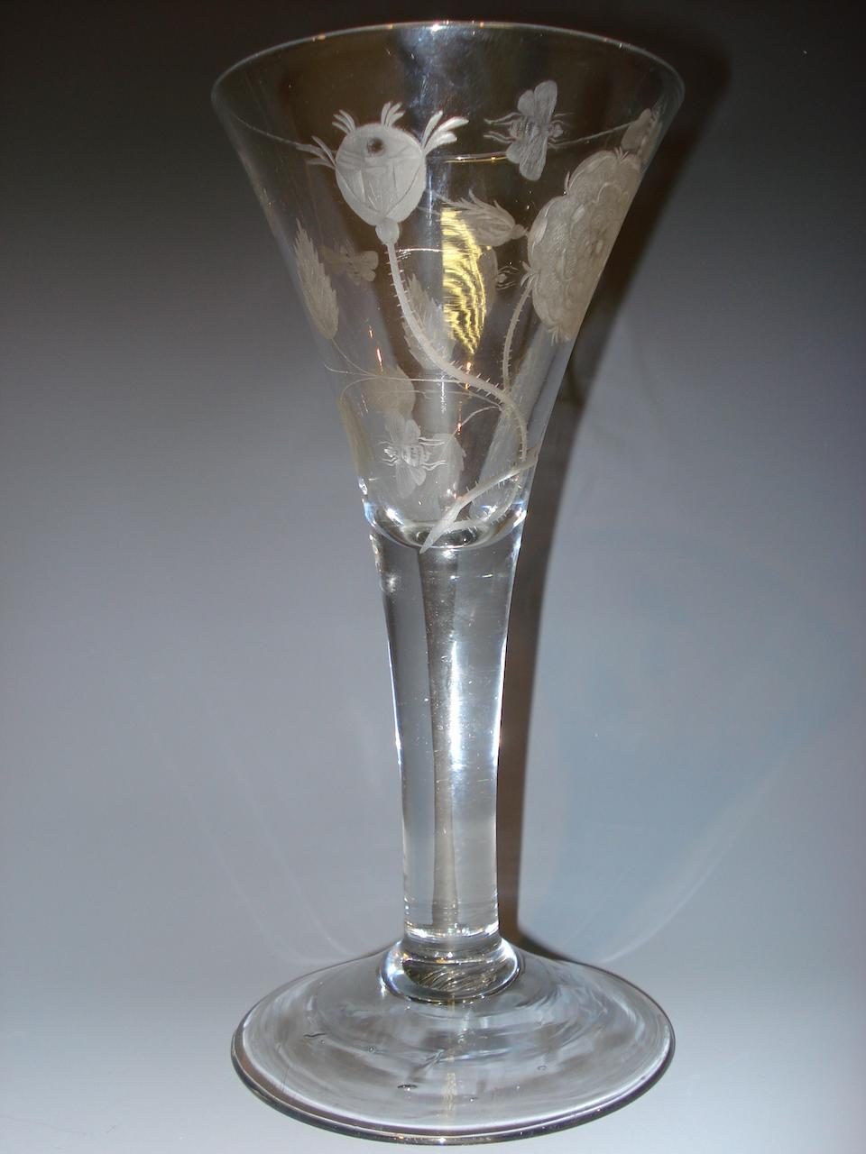 Bonhams A Rare Jacobite Goblet Circa 1750