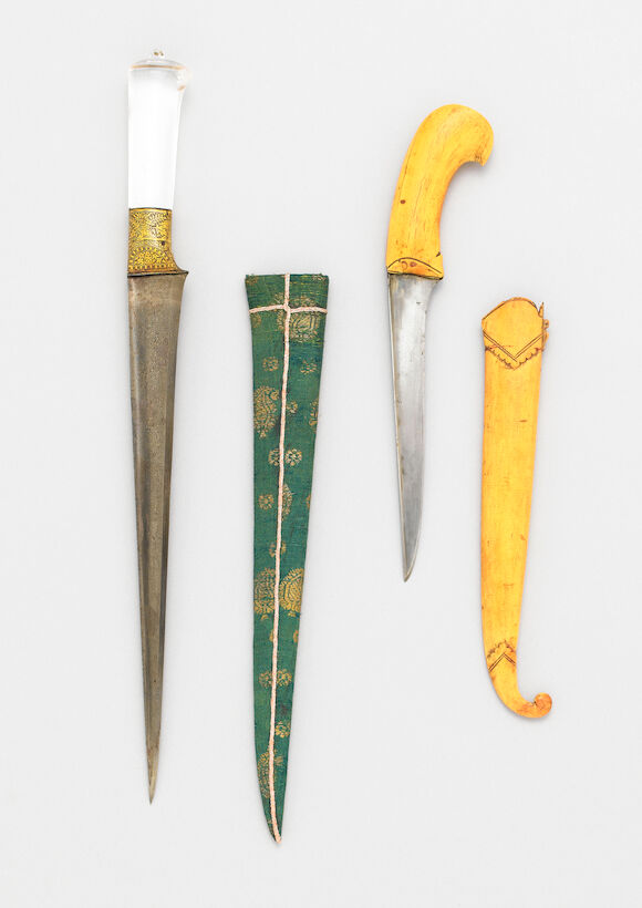 Bonhams : A Mughal rock crystal-hilted steel Dagger India, 18th Century(2)