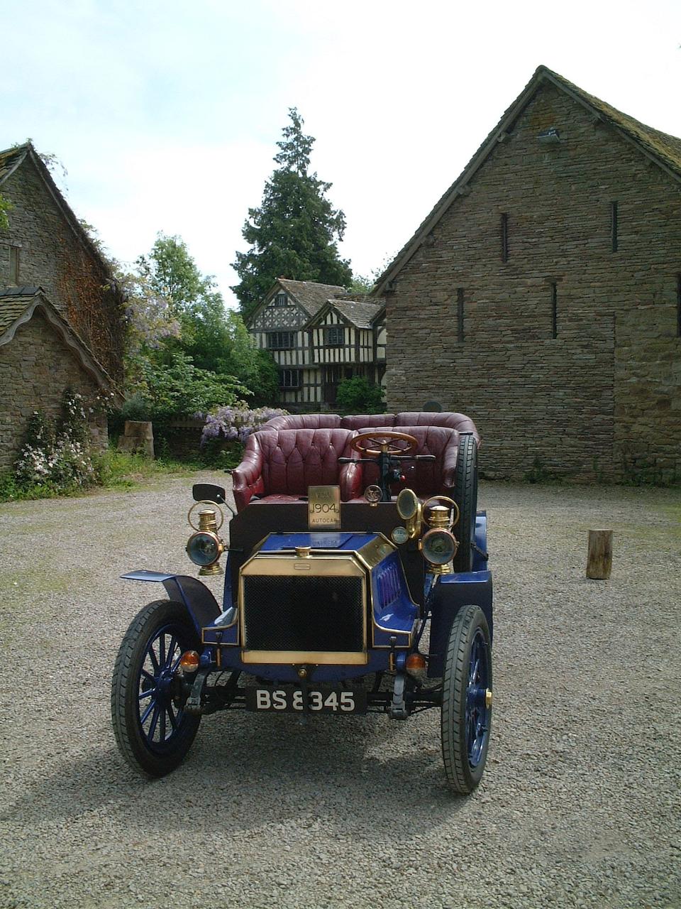 1904 Autocar 12hp Twin Cylinder Model VIII Rear Entrance Tonneau  Chassis no. 1637 Engine no. 1725