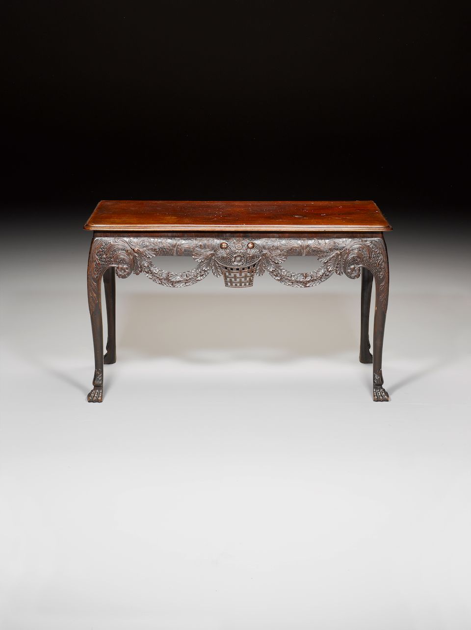 Bonhams A III Irish carved mahogany Side Table