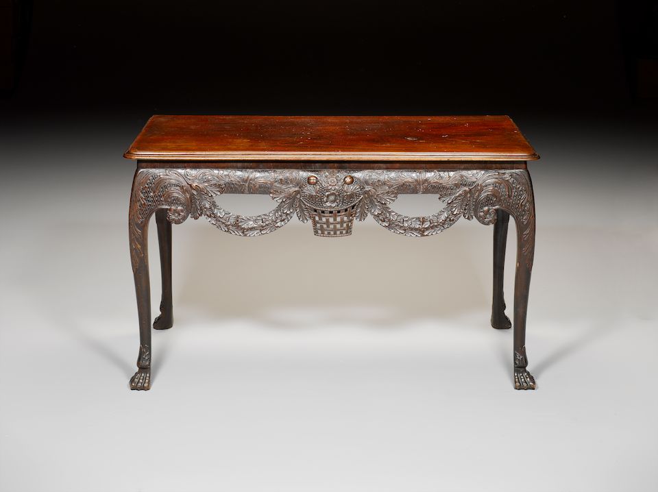 Bonhams A III Irish carved mahogany Side Table