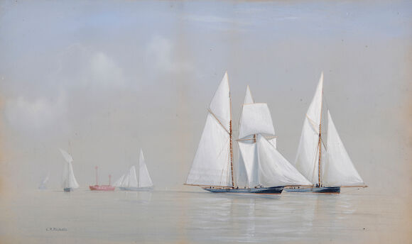 Bonhams : Charles Robert Ricketts (British, 19th. Century) Racing ...