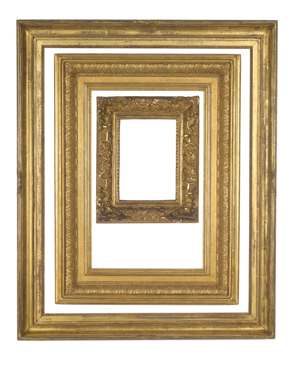 Bonhams : An English 19th Century gilded composition Morland frame