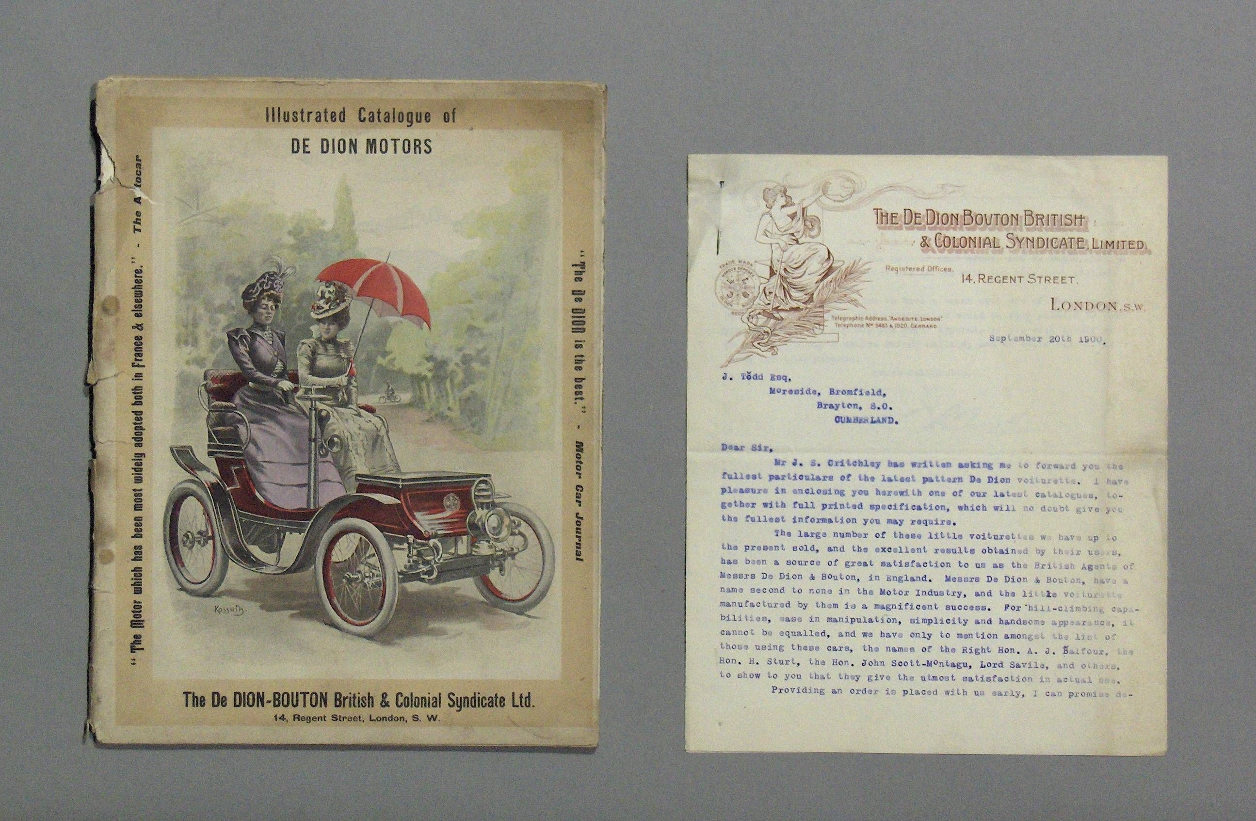 VOITURE DEDION BOUTON Vis A Vis 1900 - Huilor - Collector - Publicitaire - Rare EUR 12,90 - FR