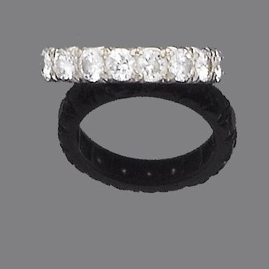 A diamond eternity ring