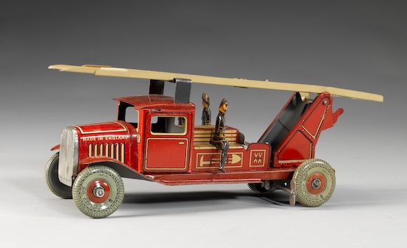 Camion De Pompier Mettoy En Tôle - Angleterre 1940 - Pièce De Collection