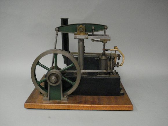 Bonhams : A Stuart single cylinder centre pillar beam engine and steam ...