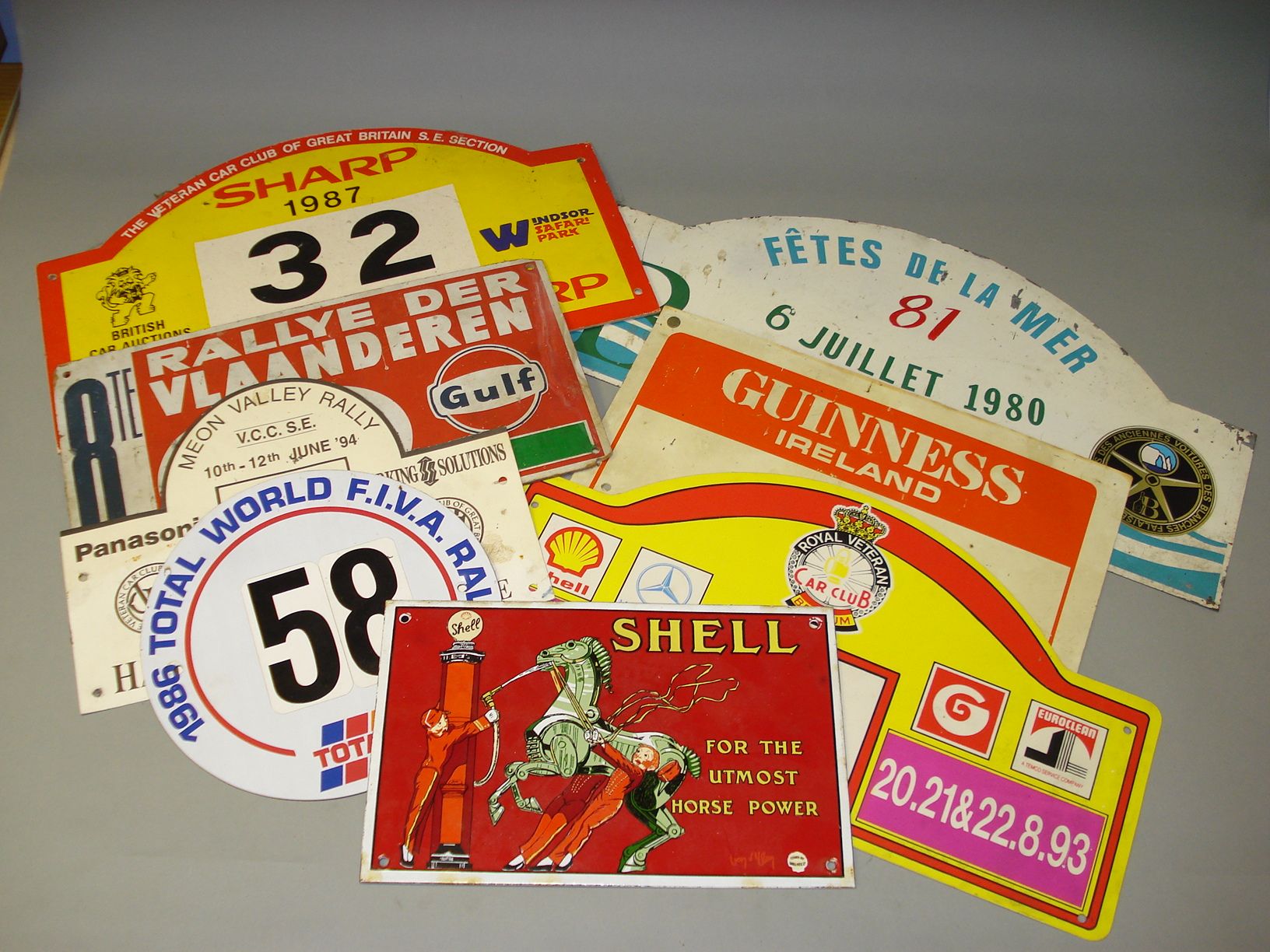 Bonhams Cars : A selection of Rally plates,