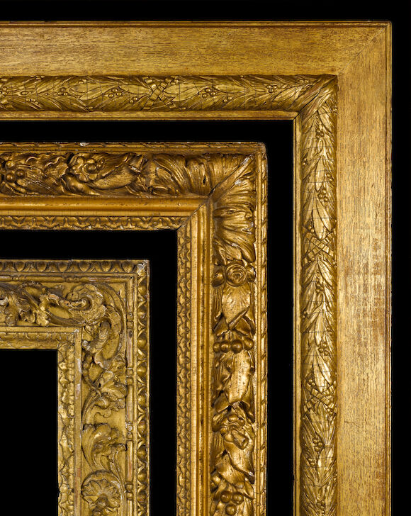 Bonhams : A English 19th Century gilded oak and composition frame