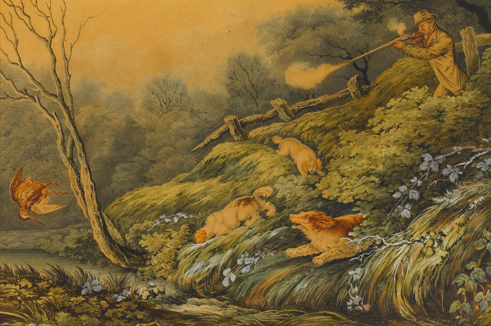 Bonhams : Humphrey Chamberlain Jnr:, an important pair of watercolours ...