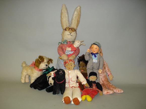 Bonhams : Deans Rag Book Rabbit, English 1930's lot
