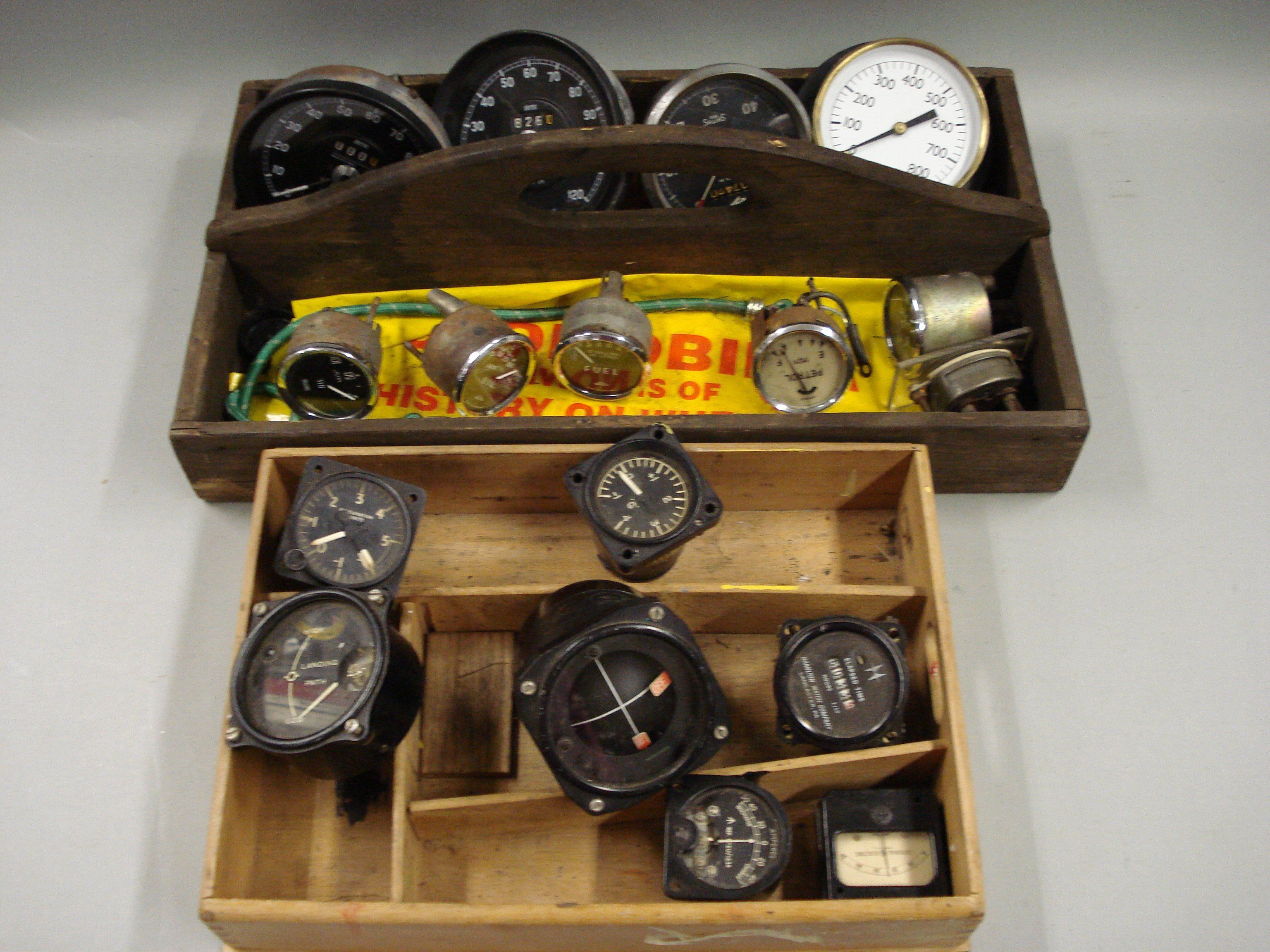 Bonhams Cars : A selection of aircraft instruments and car dials,
