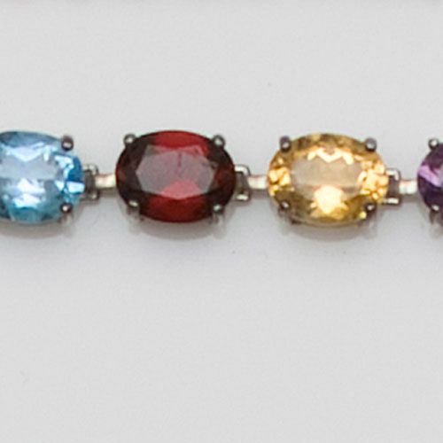 A gem set bracelet