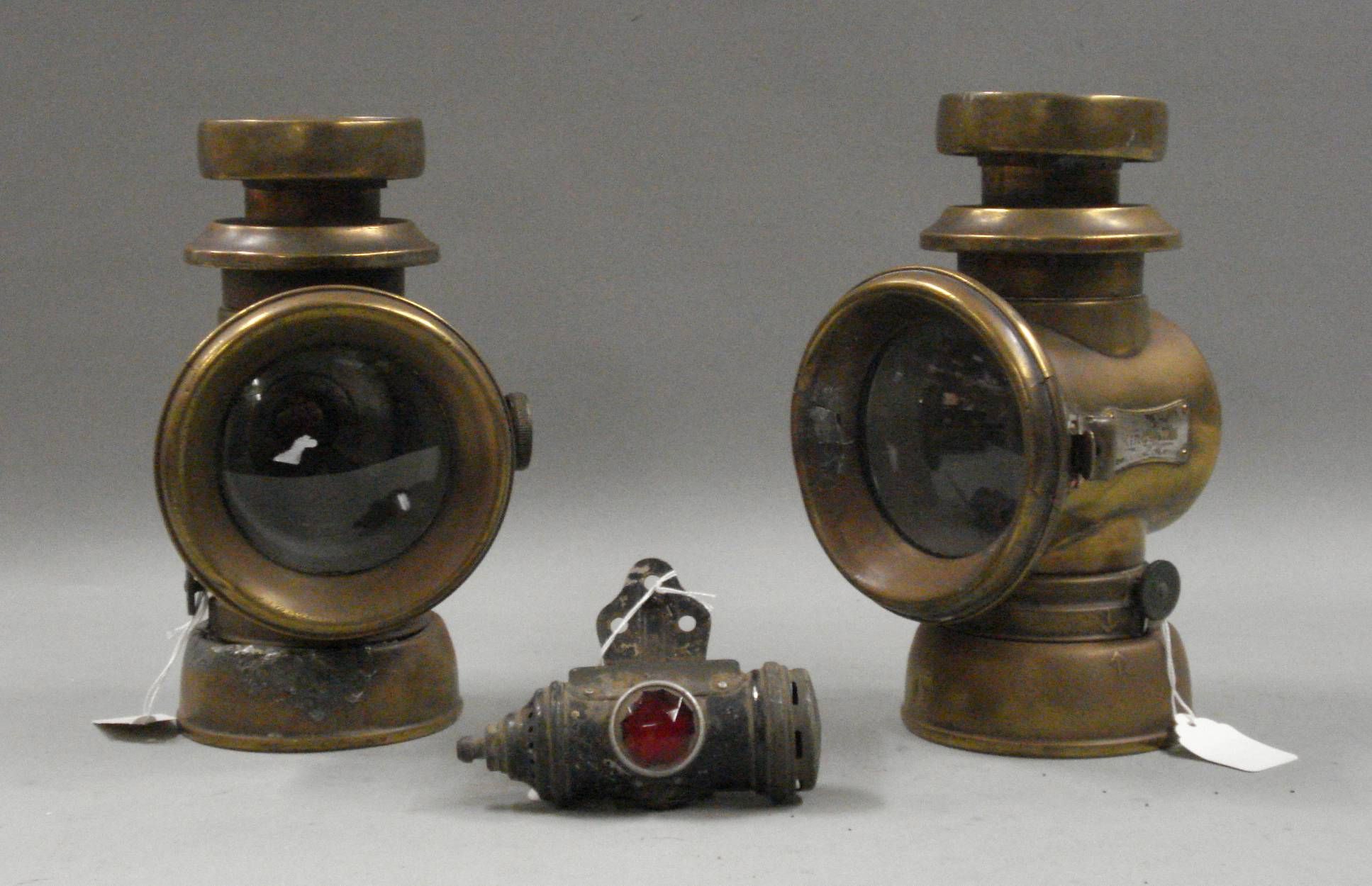 Bonhams Cars : A pair of Lucas F144 oil illuminated sidelamps,