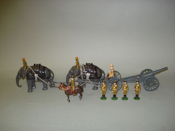 Bonhams : New Toy Soldier Indian Army Elephant Gun 180 approx