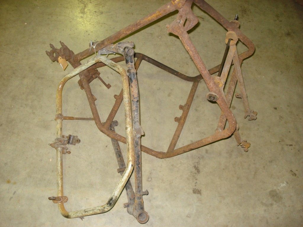 Bonhams Cars A vintage motorcycle frame,