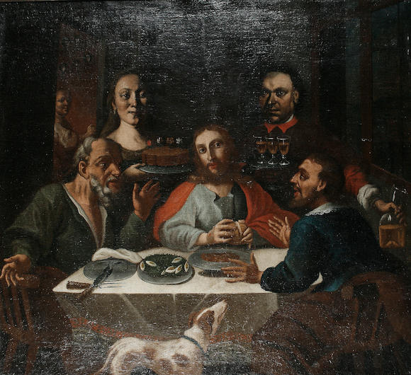 Bonhams : Spanish School, 17th Century Last supper