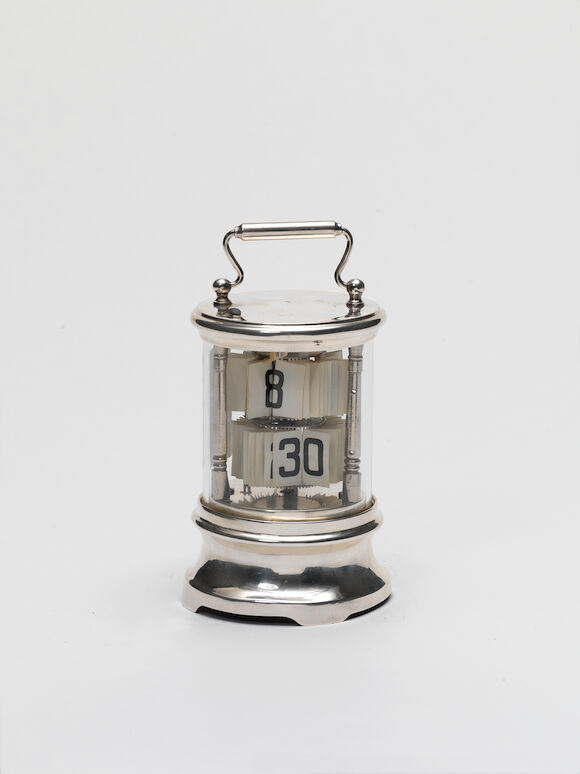 Ticket Clock Bonhams : A silver cased ticket clock Hallmarked for London circa 1900