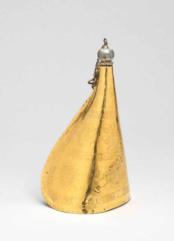Bonhams : An Ottoman gilt copper water Flask (matara) Turkey, 17th ...