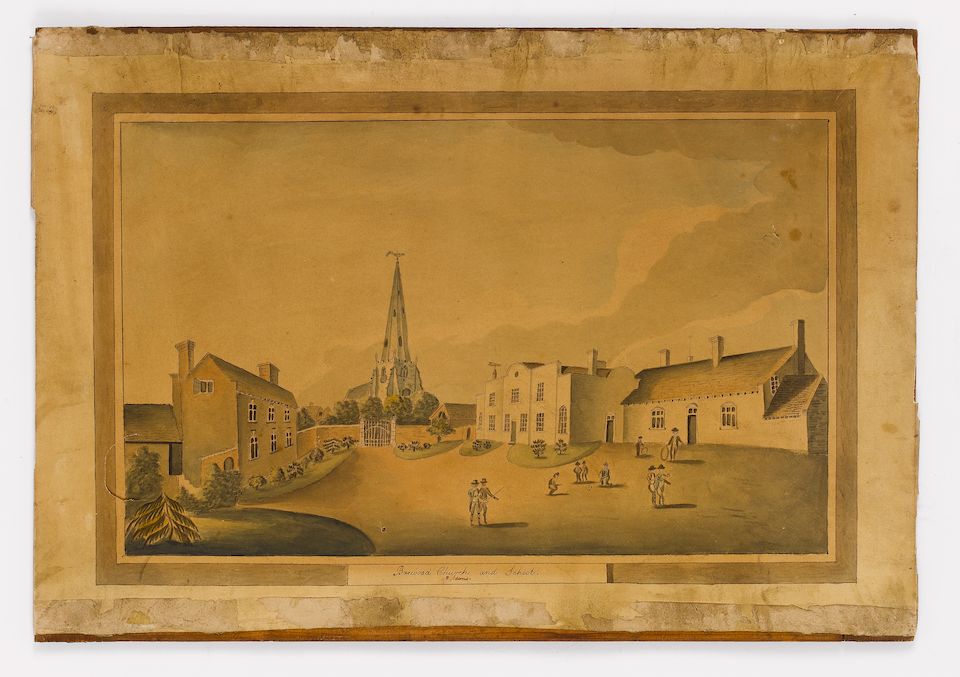 Bonhams BREWOOD SCHOOL, STAFFORDSHIRE "Brewood Church and School"