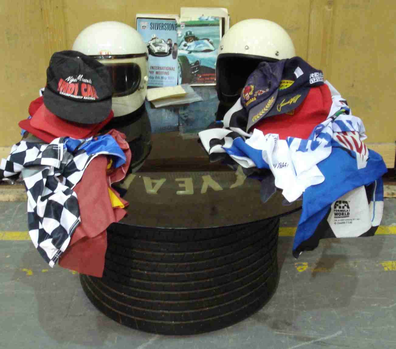 Bonhams Cars : A good lot of motor racing related items,