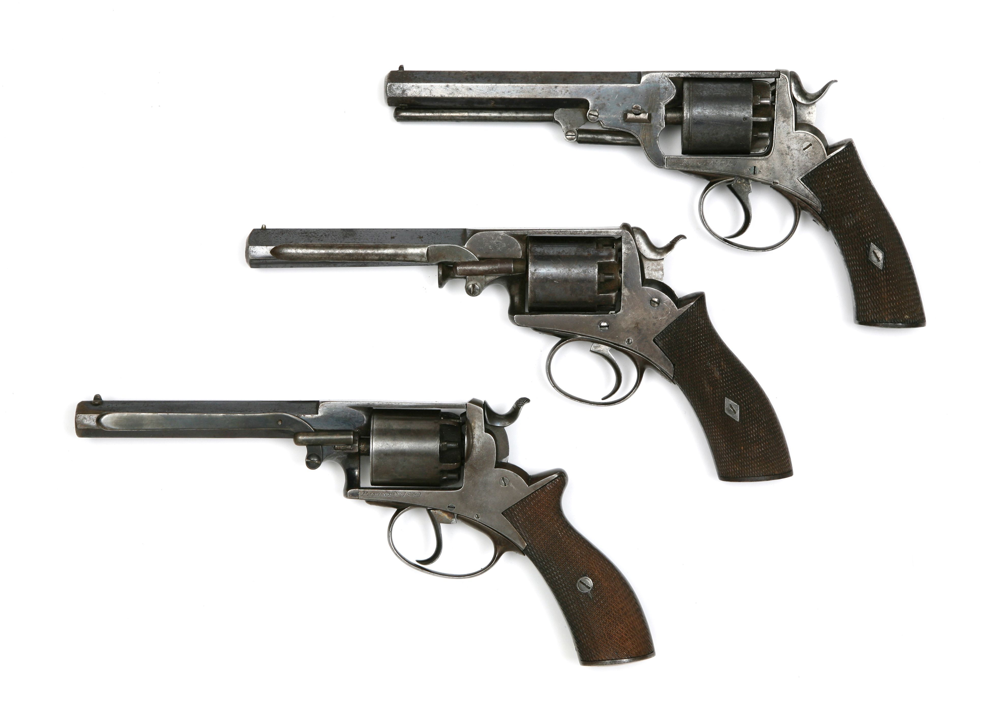 A 54Bore FiveShot DoubleAction 'WedgeFrame' Percussion Revolver Of