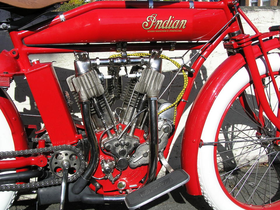 Bonhams : c.1912 Indian 7hp Single-Speed Model Engine no. 70D224