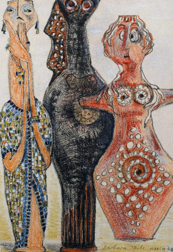 Bonhams Barbara Tribe Australian 1913 2000 The Three Identities Bonhams barbara tribe australian 1913 2000 the three identities