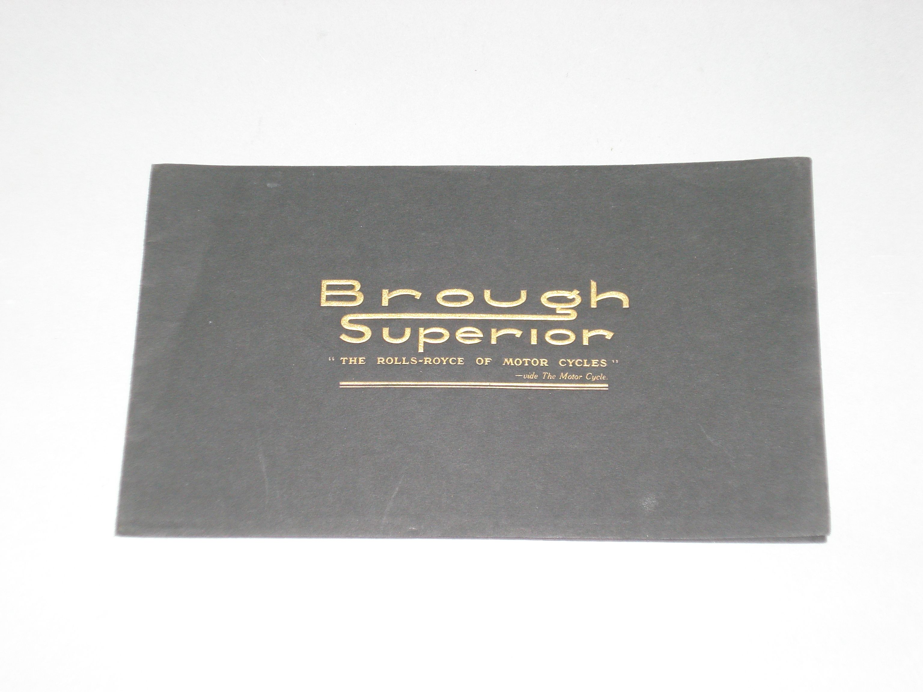 Bonhams Cars : A 1937 Brough Superior range brochure,
