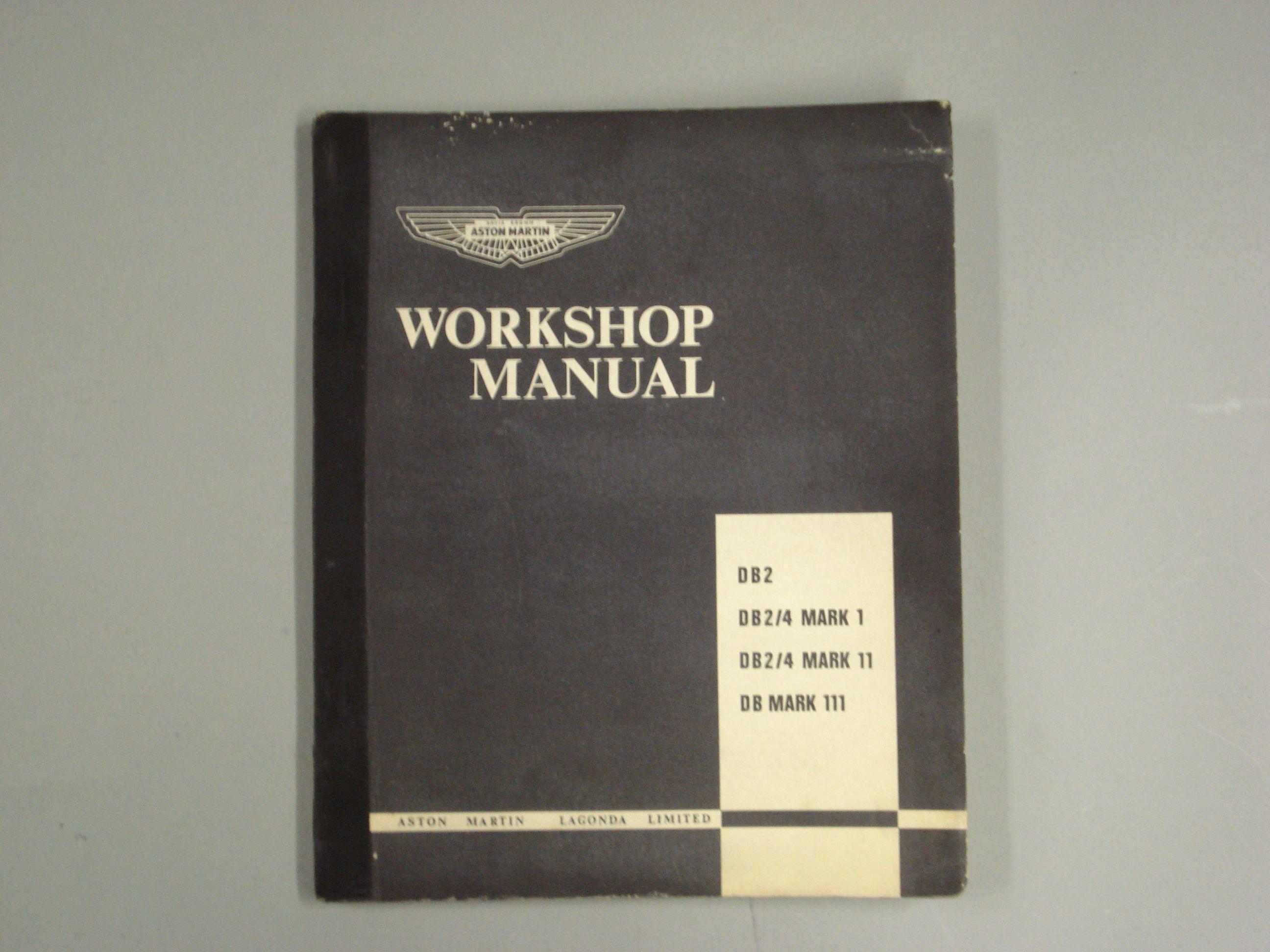 Bonhams Cars : An Aston Martin DB2 workshop manual,