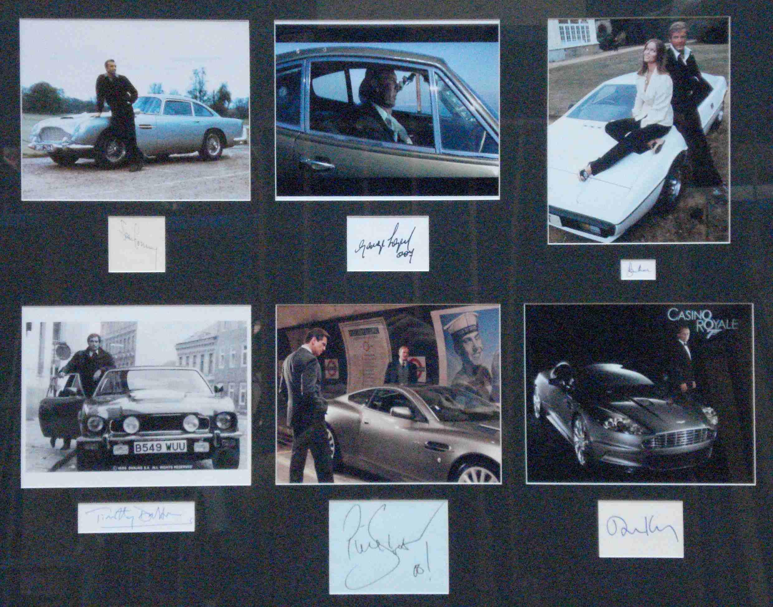 Bonhams Cars : A 'James Bond 007' photo montage, with signatures,