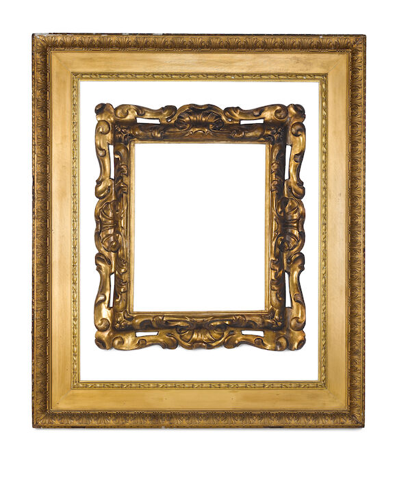 Bonhams : An English 19th Century gilded oak and composition Watts frame