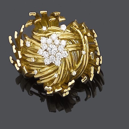 A diamond brooch