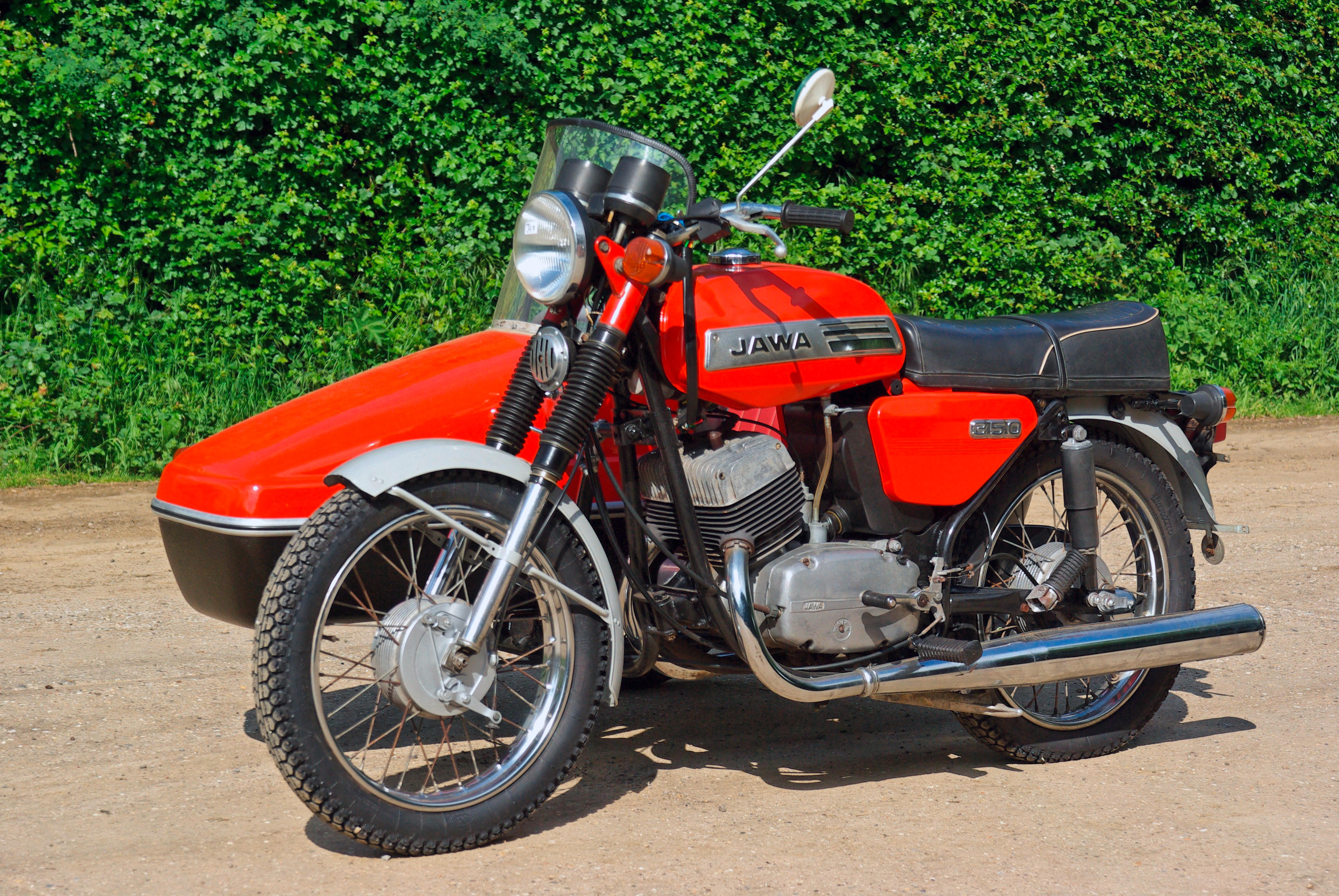 Bonhams Cars : 1983 Jawa 350cc Twin and Sidecar Frame no. 634-7-730317 ...