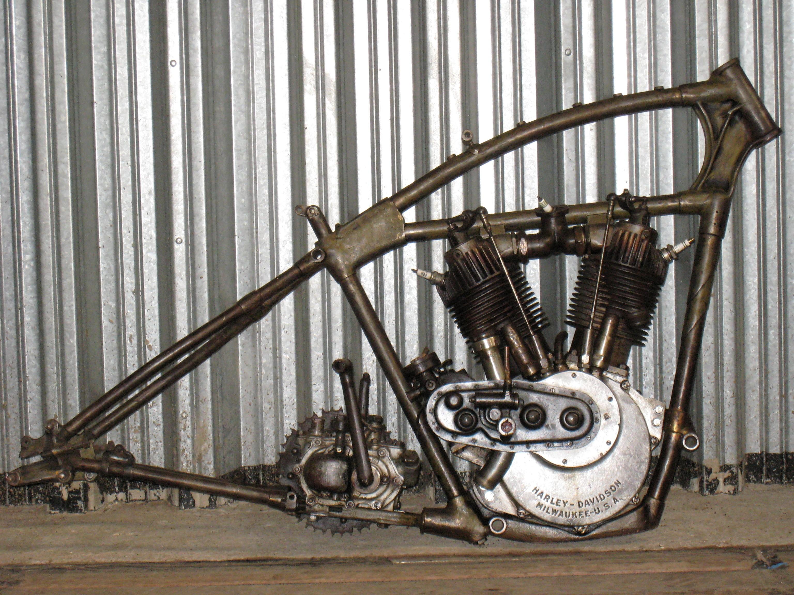 Bonhams Cars A 1927 Harley Davidson 1,200cc Model JD frame and engine,