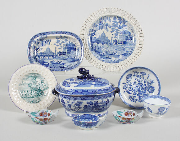 Bonhams : A collection of various pearlware and other English ...