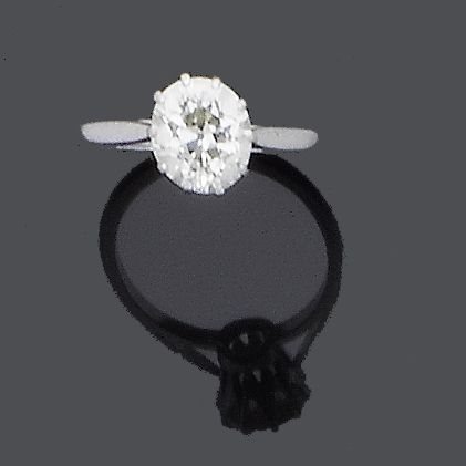 A diamond single-stone ring