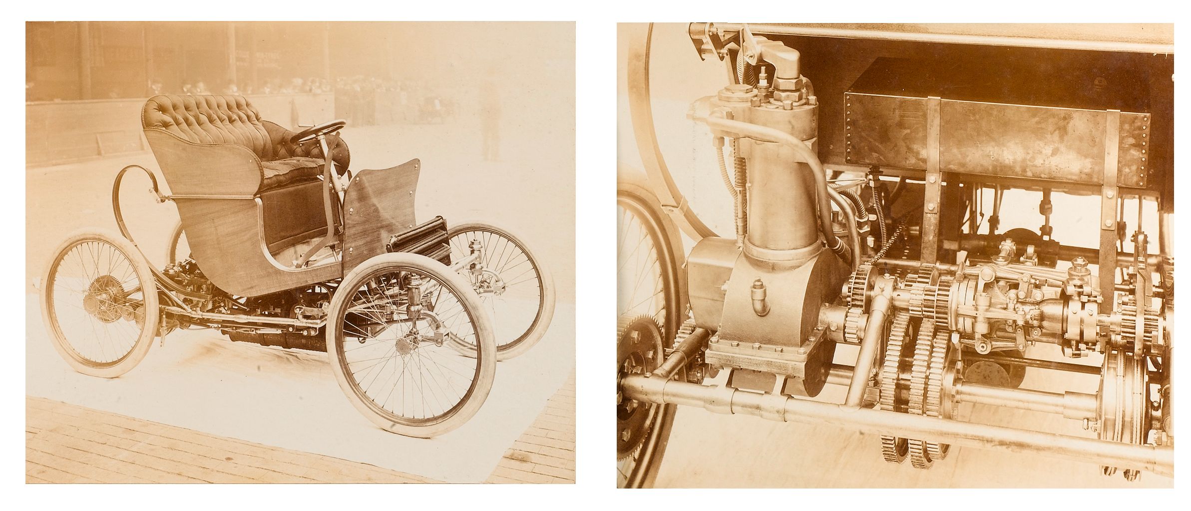 Bonhams Cars Two photographs of a Wellington Car at the Agricultural