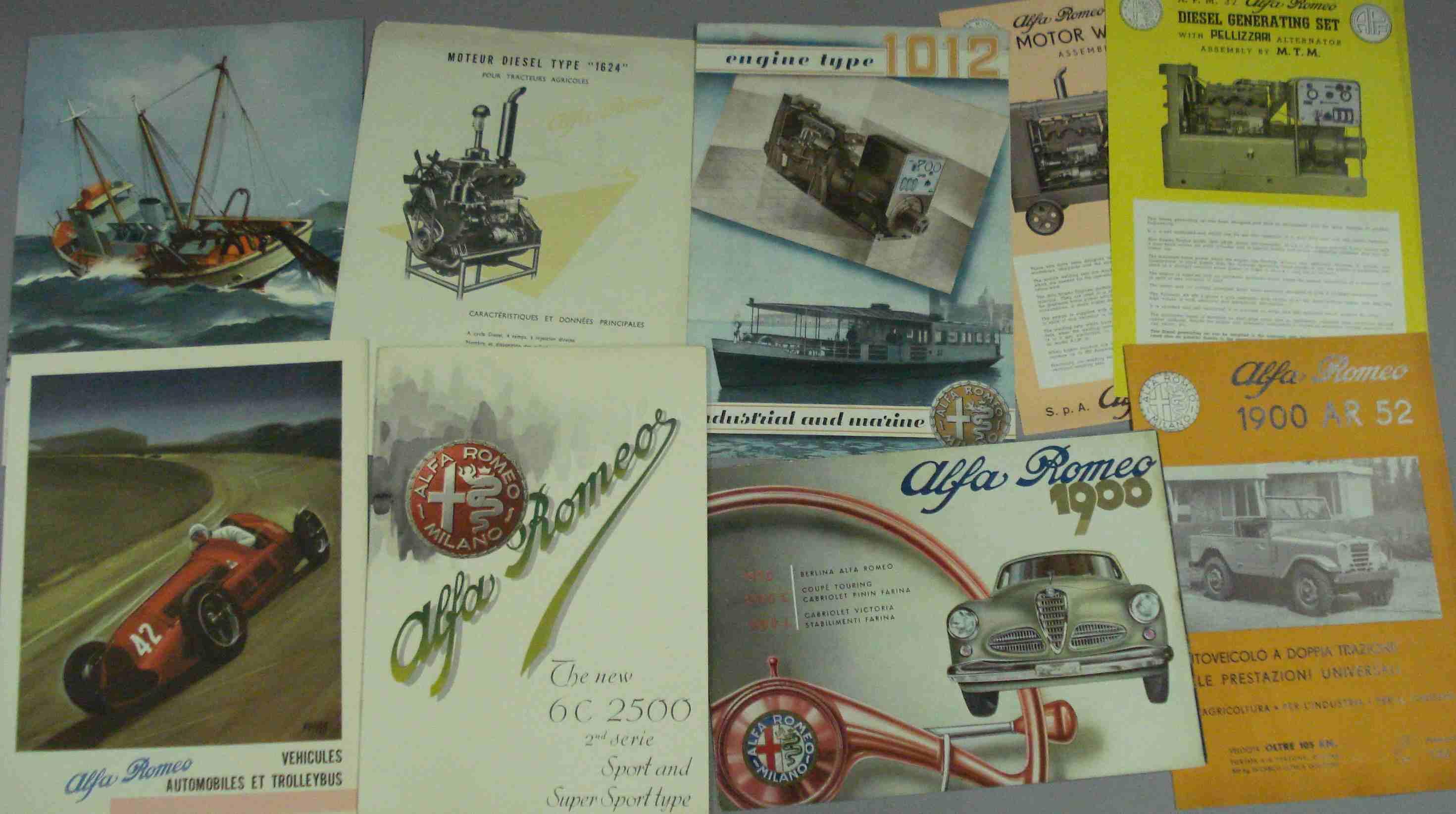 Bonhams Cars : A quantity of post war Alfa Romeo sales literature,