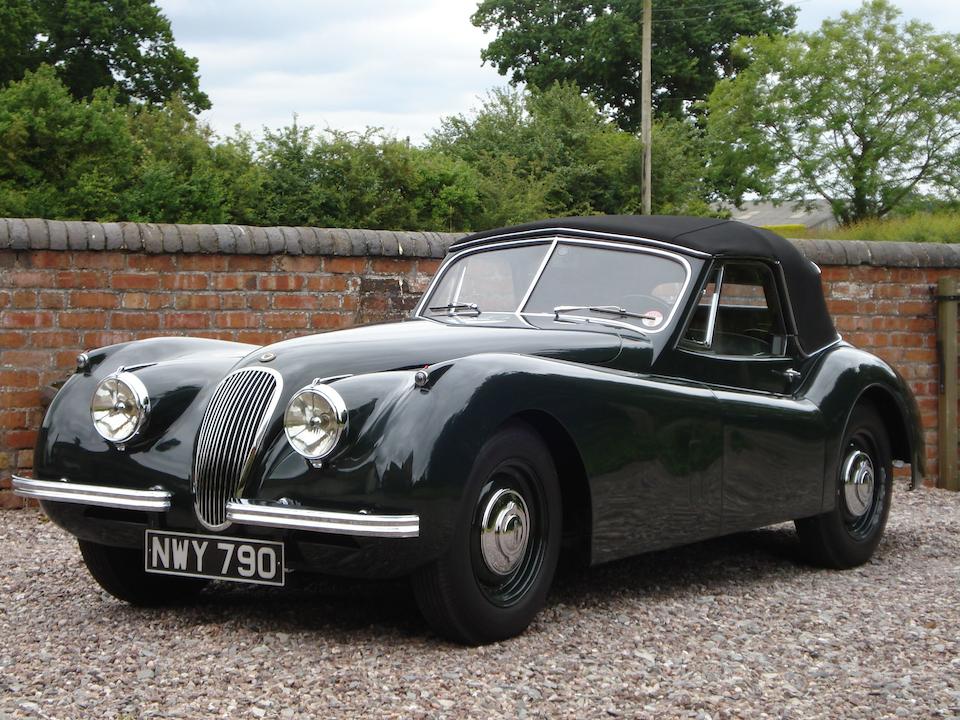 Bonhams : The first left-hand drive,1953 Jaguar XK120 Drophead Coupé ...