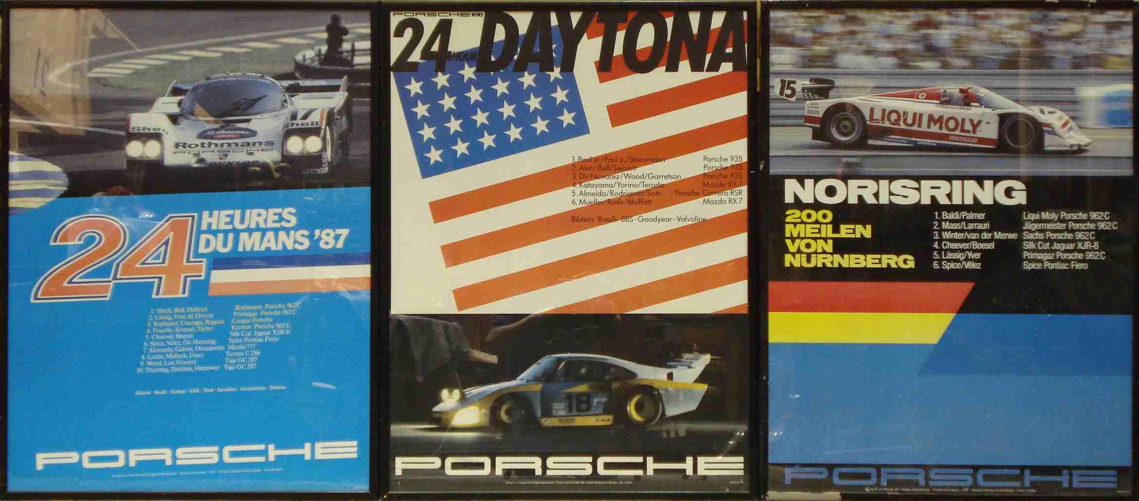 Bonhams Cars : Five Porsche posters,