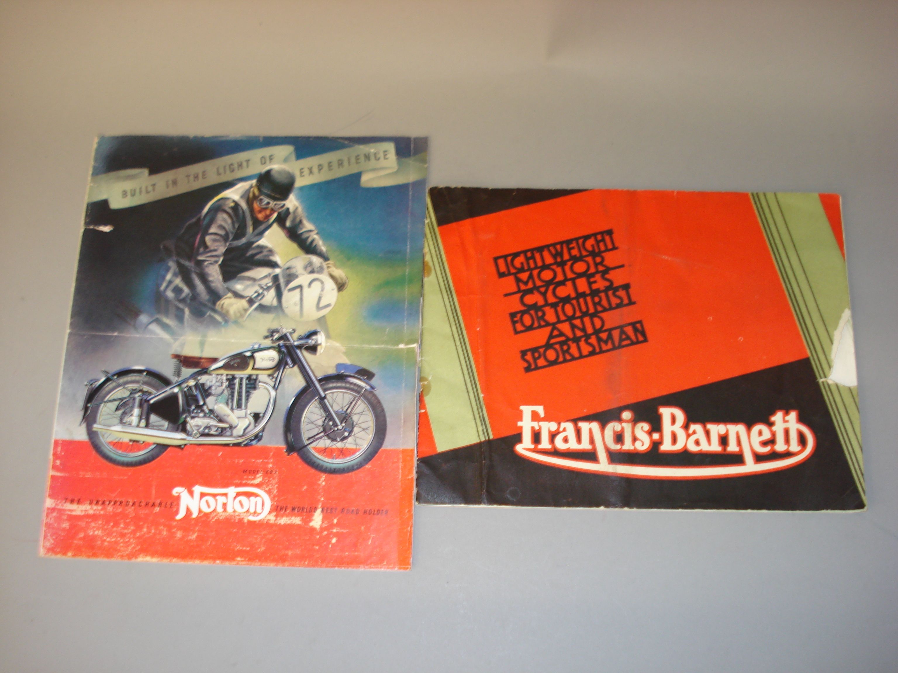 Bonhams Cars : A 1950 The Unapproachable Norton fold-out range brochure,