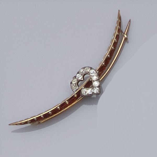 Two gem set brooches (2)