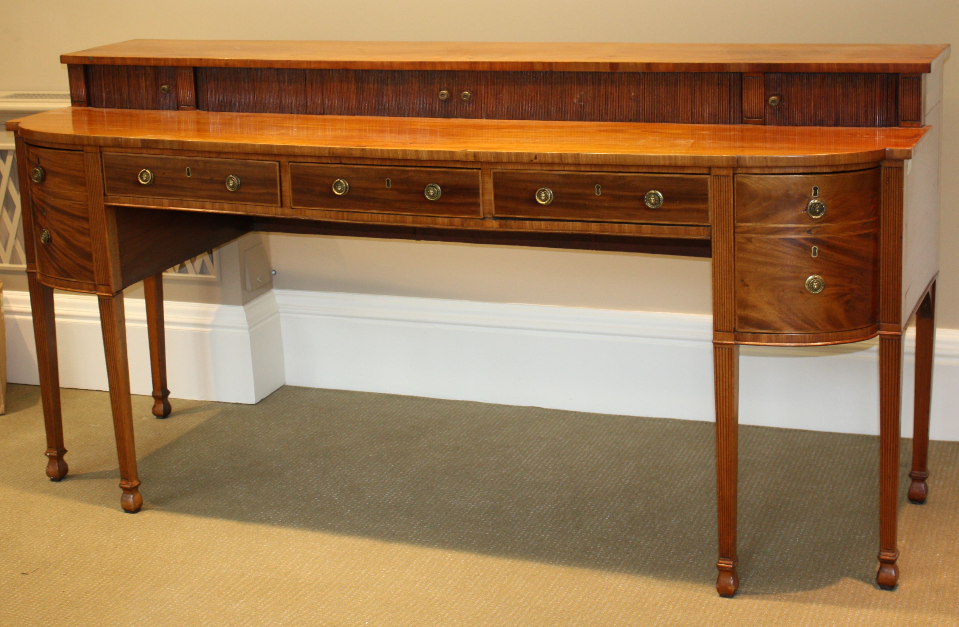 A Regency mahogany sideboard,