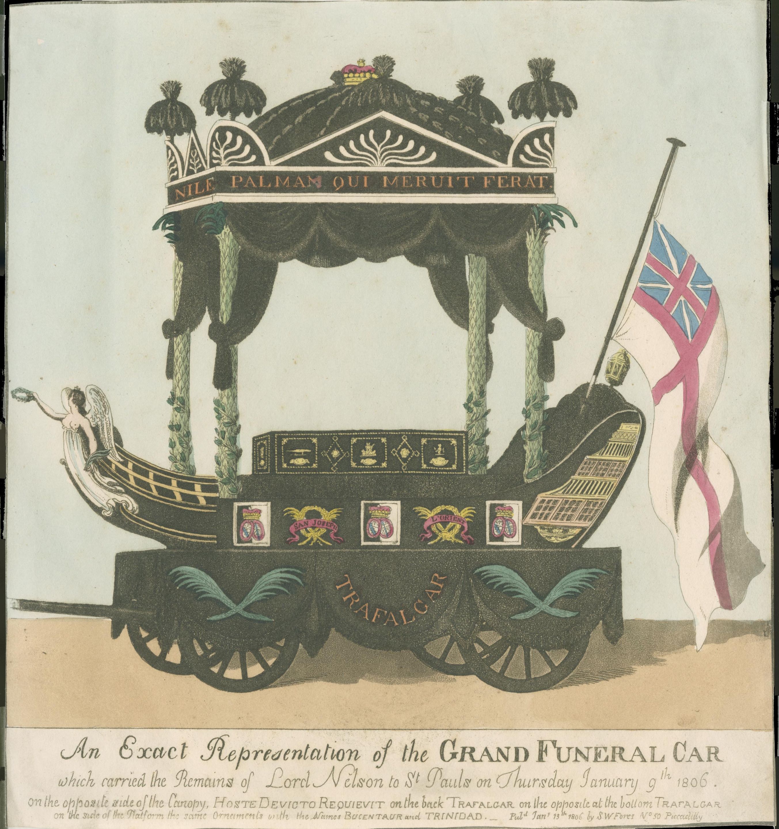 "An exact representation of the Grand Funeral Car", - auctions & price